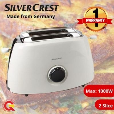 Silvercrest Toaster 2 Slice Classic - 1000W - White