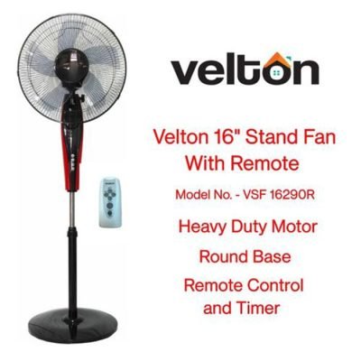 Velton Fan 16" Standing Fan Digital Fan With Remote VSF/16290R