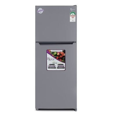 Roch Fridge 118L Top-Mounted Freezer Double Door - Inox RFR-150DT-I