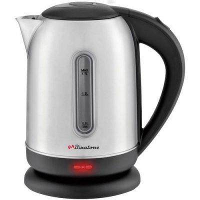 Binatone Kettle Electronic Stainless Steel - Black 1.7L CEJ-1705S (2YRs WRTY)
