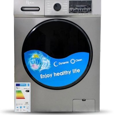 Roch Washing Machine 10Kg Front Load 1200RPM, Silver RWM-10FL-L(S)