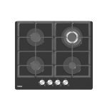 Haier Hob 4 Gas Burners 60cm Built-in Cooker HOB-460FBT