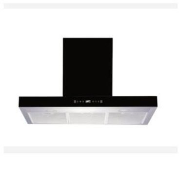 Legacy Hood 90cm With Inbuilt Filter No Wall Drilling Black Rectangle