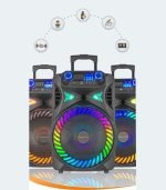 Euroken Speaker KOLAV-F1215 12 Inches PA system speaker party bluetooth professional large bluetooth speaker Black - Image 3