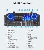 Euroken Speaker KOLAV-F1215 12 Inches PA system speaker party bluetooth professional large bluetooth speaker Black - Image 2