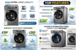 Smartpro Washing machine 8kg Fully automatic Front Load. SWM-08FLA - Image 3