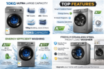 Smartpro Washing machine 10kg Fully automatic Front Load. SWM-10FLA - Image 2