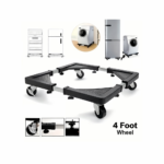 Detachable universal roller refrigerator base bracket, refrigerator handcart bracket, adjustable and extendable storage rack, suitable for home kitchens - Image 8