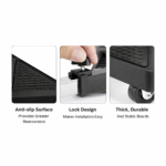 Detachable universal roller refrigerator base bracket, refrigerator handcart bracket, adjustable and extendable storage rack, suitable for home kitchens - Image 5