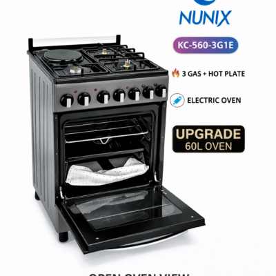 Nunix Cooker Free Standing 3+1 Gas Burner Electric Cooker With Electric Oven 50*55