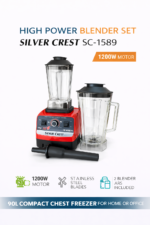 Silvercrest Blender  Commercial Heavy Duty Powerful Blender Red
