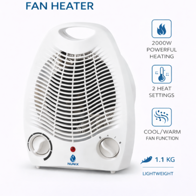 Nunix Heater, Hot/ Warm/ Normal Electric Room Heater Room Warmer NH01