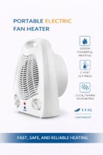 Nunix Heater, Hot/ Warm/ Normal Electric Room Heater Room Warmer NH01 - Image 3