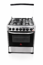Cooker 60x60 EG65-3+1-E 3 Gas + 1 Electric Hotplate, Electric Oven, Stainless Steel, - Image 2