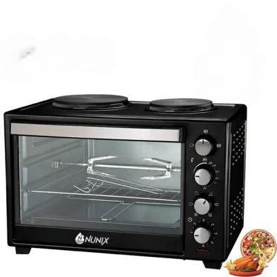 Nunix Oven Electric With Rotisserie and 2 Hotplates E40-RH