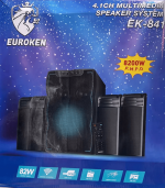 Euroken Speaker EK-841 Multimedia Woofer System 4.1 CH -8200W-BT/FM/USB Black 11499 4.1CH