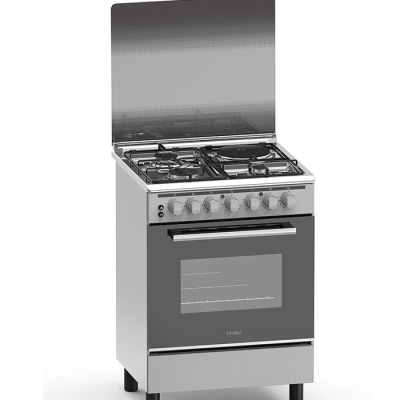 Haier Cooker, 3Gas + 1Electric 60X60 Cooker with Electric Oven - HCR2031EES1