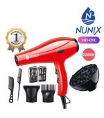 Nunix Hair Dryer, Salon Hair Blow Dryer With Beauty Accessories HD-01C