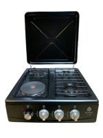 Nunix Cooker 3 Gas Burners With 1 Electric Tabletop LT05B