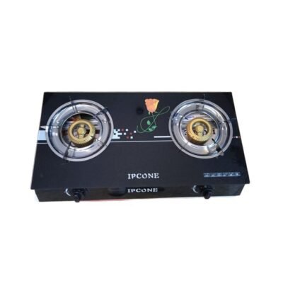 Ipcone Cooker 2 Burner - Glass Top And Gas Stove Double Burner 8112-4