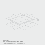 Haier Hob 3+1 Built-in Cooker Stainless steel 60cm HOB - F60FS - Image 2