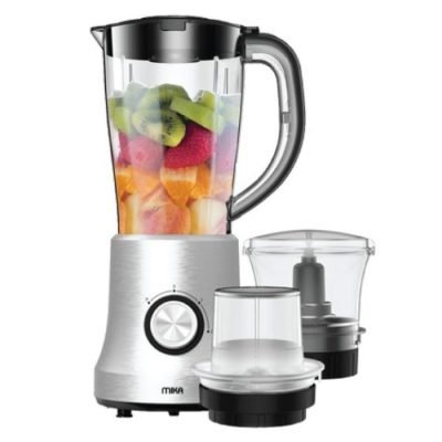 Mika Blender, 1.5L, 3 in 1, With Grinder, Chopper & SS Filter MBLR703SS