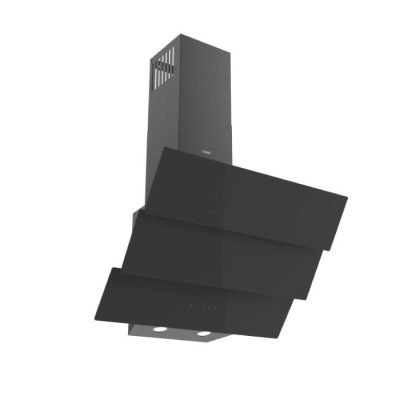 Mika Chimney Hood, Angled, 60cm, Black MHA652T3GB