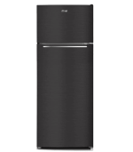 Mika Fridge, 211L, 2 Door Top Mount Freezer, Defrost (Direct Cool), Inox Dark Matt