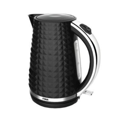 Mika Kettle, 1.7L, Plastic, 360º Cordless, Black With S.S. Trim