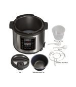 Mika Pressure Cooker, 6L, Stainless Steel & Black MPC1106 - Image 2