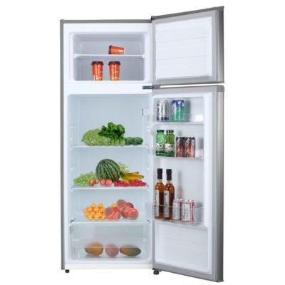 Mika Fridge 201Ltr , Direct Cool, Double Door Top Mount, Line Silver MRDCD207LS