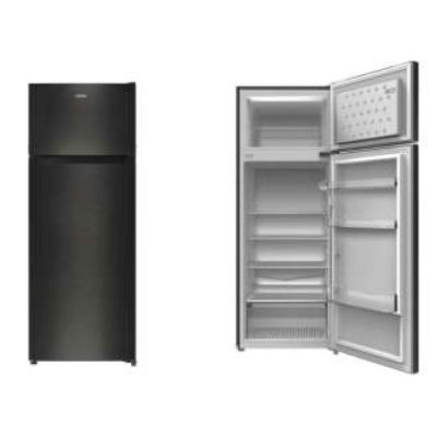 Mika Fridge, 211L, Direct Cool, Double Door, Dark Matt SS MRDCD211LSD