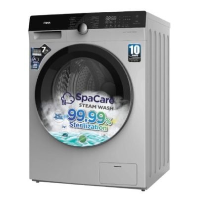 Mika Washing Machine, Fully Automatic - 7KG - Silver MWAFS3207SL