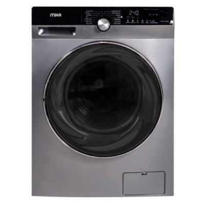 Mika Washing Machine, 12Kg, Fully Automatic, Front Load, Dark Silver MWAFS3212DS