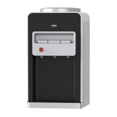 Mika Dispenser, Table Top, Hot, Normal & Electric Cooling (3 Taps), Silver & Black MWD1501