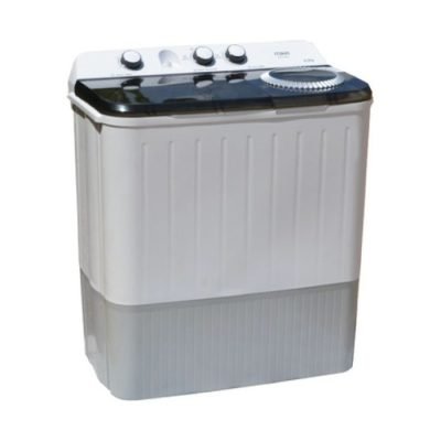 Mika Washing Machine, 9kg, Semi Automatic, Twin Tub, White & Grey MWSTT2209