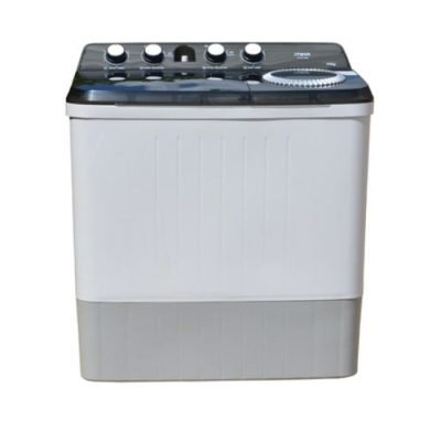 Mika Washing Machine, 10kg, Semi Automatic, Twin Tub, White & Grey MWSTT2210