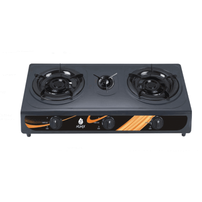 Nunix Cooker, Auto Ignition Stainless Steel Gas Stove 3 Burner ST-002