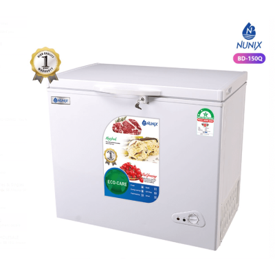 Nunix Freezer, Chest Freezer, Silver BD-210Q