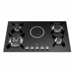 Haier Hob Built-In 4+1 Cooker Glass Top HOB-F86MB