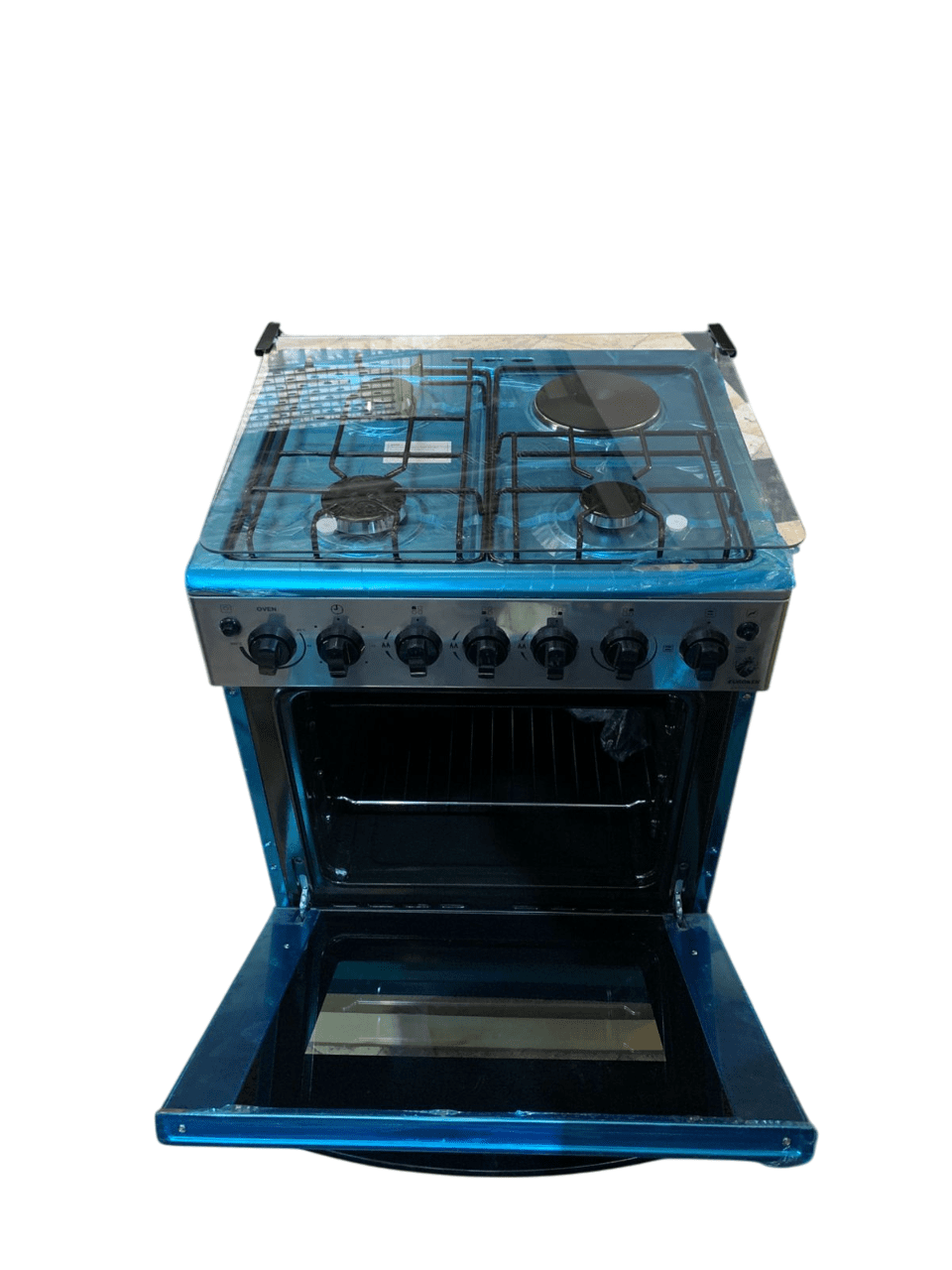 WhatsApp-Image-2025-01-17-at-15.21.45_1b3893e9-Photoroom-Photoroom.png Euroken Cooker EURO65-3+1-E Electric OVEN Free Stand Glass Top Cooker - Image 1