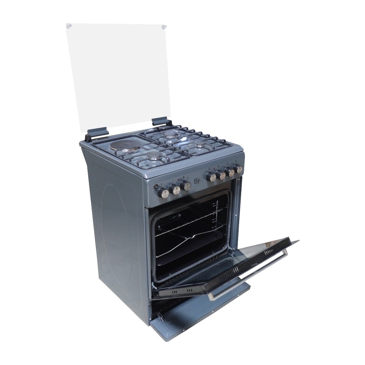 WhatsApp-Image-2025-04-14-at-12.32.59-2.jpeg BJS Cooker, Elegance 60x60 3+1 Electric/Gas Cooker - W/ Turbo Fan - Oven 60L Capacity - Image 4