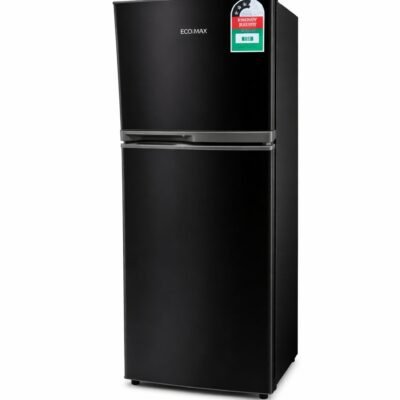Ecomax Fridge 138L Double Door Fridge Energy Efficient Black