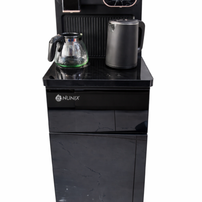 Nunix  Dispenser,  Bottom Load Hot And Cold Water Dispenser A1C Black With Fixed Stand