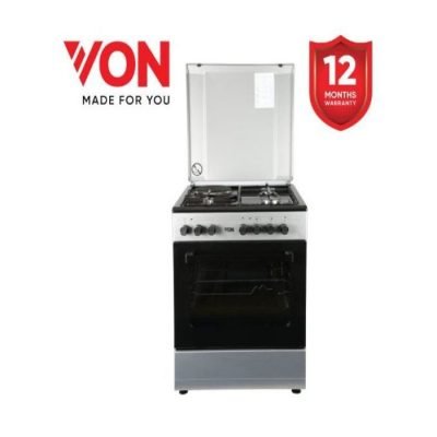 Von Cooker VAC6S040UY 4 Gas + 1 Electric Oven - Grey