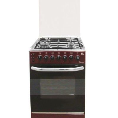 Ramtons Cooker  4 Gas 55X55 Dark Red Cooker 5694- EB/303 2