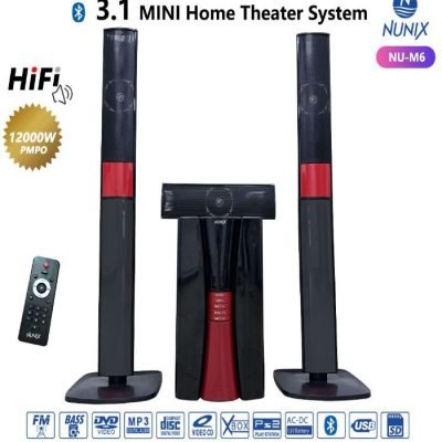 Nunix Home Theater System With Remote/ FM/ Bluetooth NU-M6
