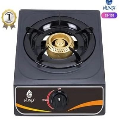 Nunix Cooker  Table Top Single Gas Cooker Burner With Auto Ignition  SS-102