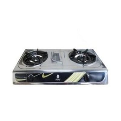 Nunix Cooker  2 Burner Table Top Gas Cooker Stainless Steel SC-001