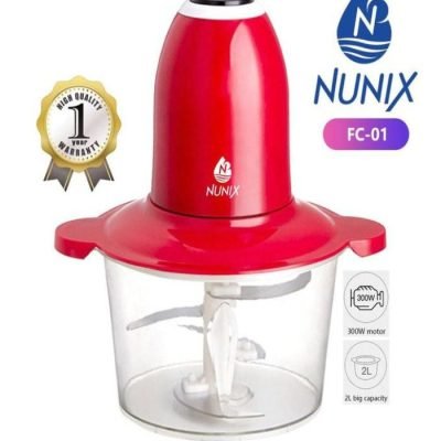 Nunix Blender  Electric Multi Function Food Chopper FC-01 Red